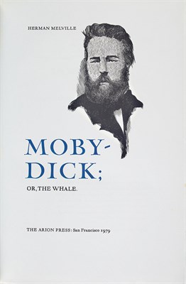 Lot 132 - MELVILLE, HERMAN Moby-Dick. San Francisco:...