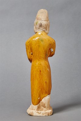Lot 57 - Chinese Glazed Pottery Figure of a Groom Tang...