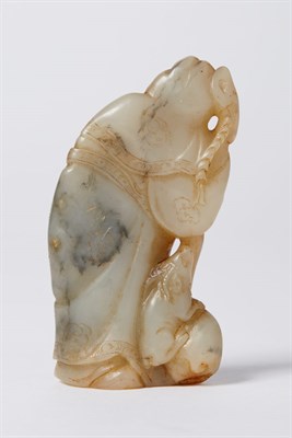 Lot 86 - Chinese Celadon Jade Figure of a Sage...