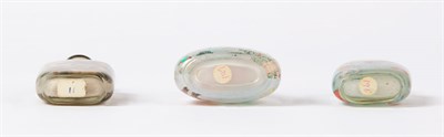 Lot 265 - Group of Three Chinese Inside Painted Glass...