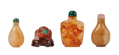 Lot 261 - Group of Four Chinese Snuff Bottles Comprising...