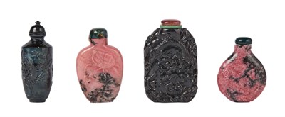 Lot 255 - Group of Four Chinese Snuff Bottles Including...