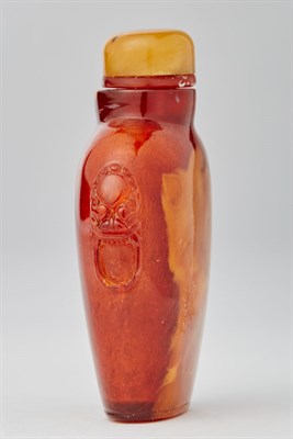 Lot 236 - Chinese Amber Snuff Bottle 19th Century The...