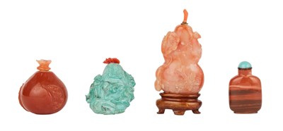 Lot 273 - Group of Four Chinese Snuff Bottles 19th/20th...