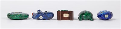 Lot 291 - Group of Five Chinese Snuff Bottles Comprising...