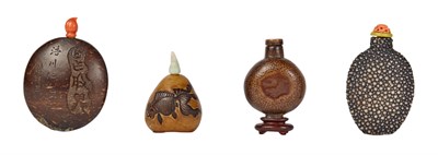 Lot 266 - Group of Four Chinese Snuff Bottles 19th/20th...
