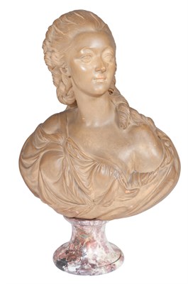 Lot 147 - Terra Cotta Portrait Bust of Madame du Barry...