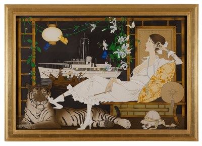 Lot 134 - Philip Noyer LE BLANC YACHT Color lithograph,...