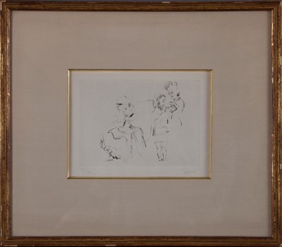 Lot 149 - Jack Levine AT THE BALL Etching and drypoint,...
