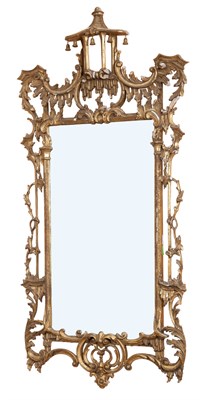 Lot 132 - Pair of George II Style Giltwood Pier Mirrors...