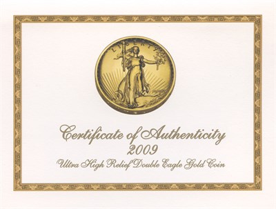 Lot 1203 - United States 2009 Ultra High Relief Double...