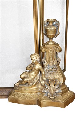 Lot 182 - Pair of Louis XVI Style Metal Chenets Each in...