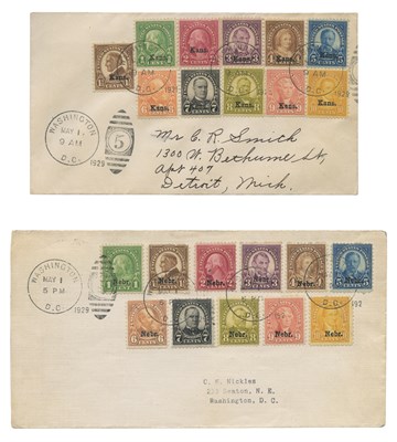 Lot 1036 - United States 1929 Kansas and Nebraska Issues...