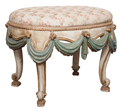 Lot 118 - Italian Rococo Style Painted and Parcel Gilt...