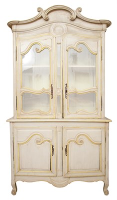 Lot 140 - French Provincial Painted Buffet en Deux Corps...