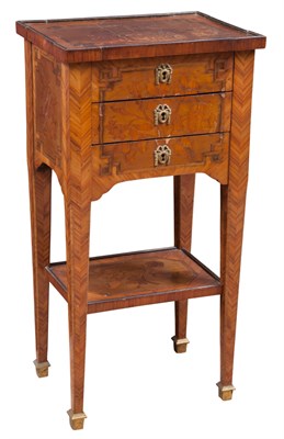 Lot 137 - Louis XVI Style Tulipwood Marquetry Inlaid...
