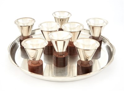 Lot 224 - Mexican Sterling Silver Drinks Set Jean...