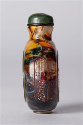 Lot 293 - Two Chinese Imitation 'Realgar' Glass Snuff...