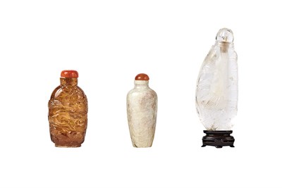 Lot 229 - Group of Three Chinese Snuff Bottles 19th...