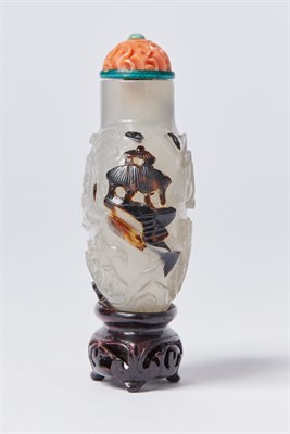 Lot 297 - Chinese Shadow Agate Snuff Bottle 19th Century...