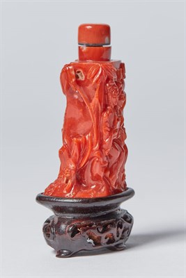 Lot 248 - Chinese Red Coral Snuff Bottle 19th Century Of...