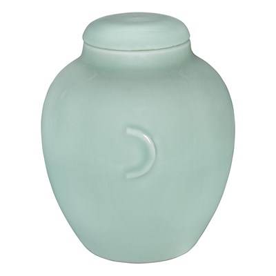 Lot 101 - Chinese Celadon Glazed Covered Vase Qianlong...