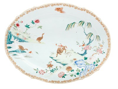 Lot 164 - Chinese Export Porcelain Famille Rose Shaped...