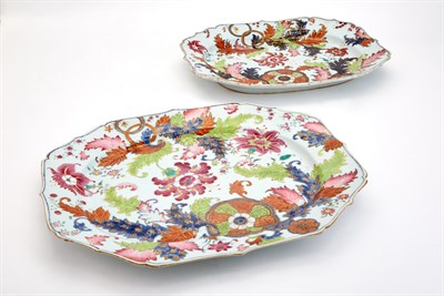 Lot 156 - Two Chinese Export Porcelain Pseudo Tobacco...
