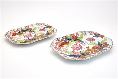 Lot 283 - Two Pseudo Tobacco Leaf Pattern Chinese Export...
