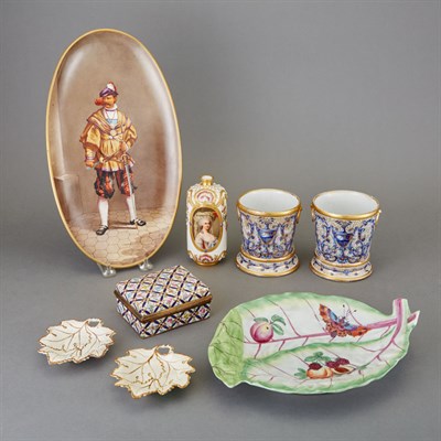 Lot 326 - Group of Continental Porcelain Articles...