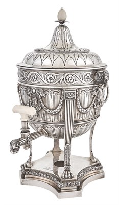Lot 270 - Edwardian Sterling Silver Hot Water Urn...