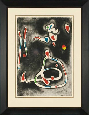 Lot 148 - Joan Miró LA TRACA II (D. 1115) Color aquatint,...