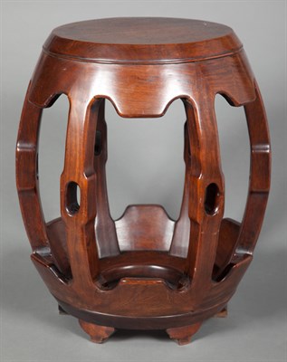 Lot 118 - Chinese Hongmu Stool Early 20th century The...