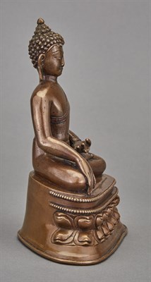 Lot 72 - Chinese Bronze Buddha Qing Dynasty Seated in...