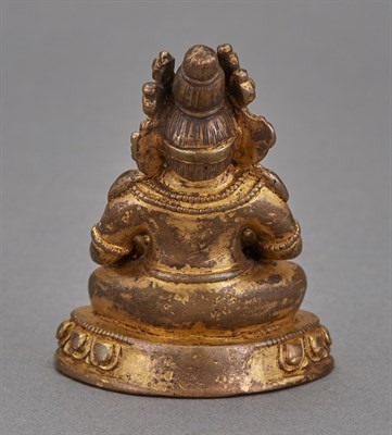 Lot 44 - Tibetan Gilt-Bronze Figure of Jambhala...