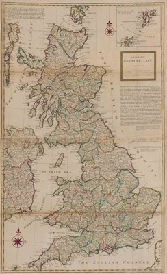 Lot 214 - MOLL, HERMAN Group of five large format maps....