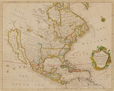 Lot 213 - SEALE, RICHARD WILLIAM A Map of North America...
