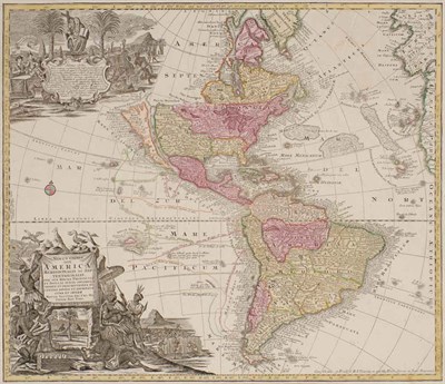 Lot 211 - SEUTTER, MATTHEUS Novus Orbis sive America...