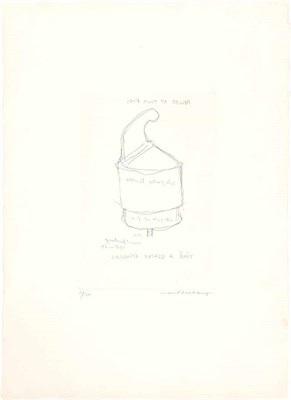 Lot 62 - Marcel Duchamp PULLED AT FOUR PINS (S. 609)...