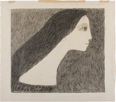 Lot 72 - Margo Hoff American, b. 1912 Untitled, Rubbing...