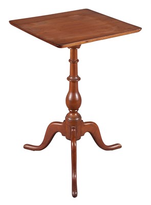 Lot 207 - Federal Style Cherry Candle Stand Height 27...