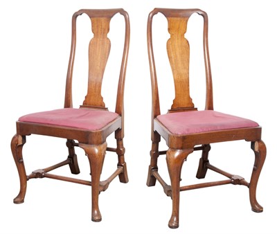 Lot 245 - Pair of George II Style Mahogany Side Chairs