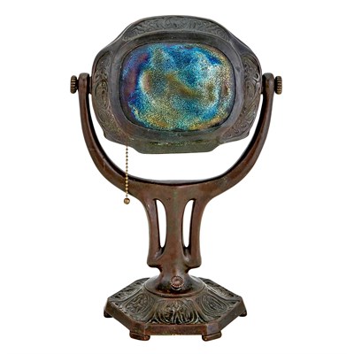 Lot 242 - Tiffany Studios Bronze and Favrile Glass...