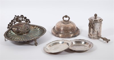Lot 414 - Group of Four Silver Articles; Together with a...