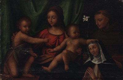Lot 2 - Italian School 16th Century Madonna and Child...