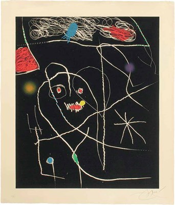 Lot 145 - Joan Miró EL PI DE FORMENTOR (D. 942) Color...