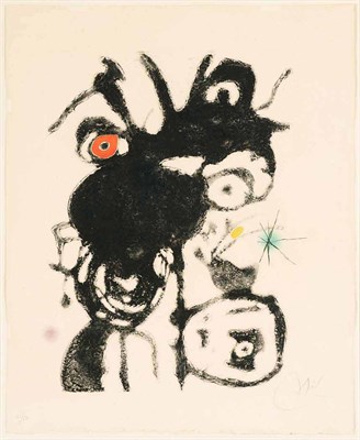 Lot 140 - Joan Miró ESPRIU-MIRÓ (D. 872) Color etching,...