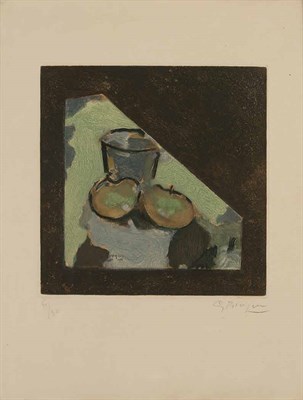 Lot 10 - After Georges Braque NATURE MORTE OBLIQUE...