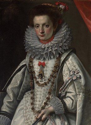 Lot 7 - Circle of Juan Pantoja de la Cruz Portrait of...