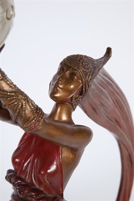 Lot 467 - Art Deco Style Cold Painted Bronze Figure...